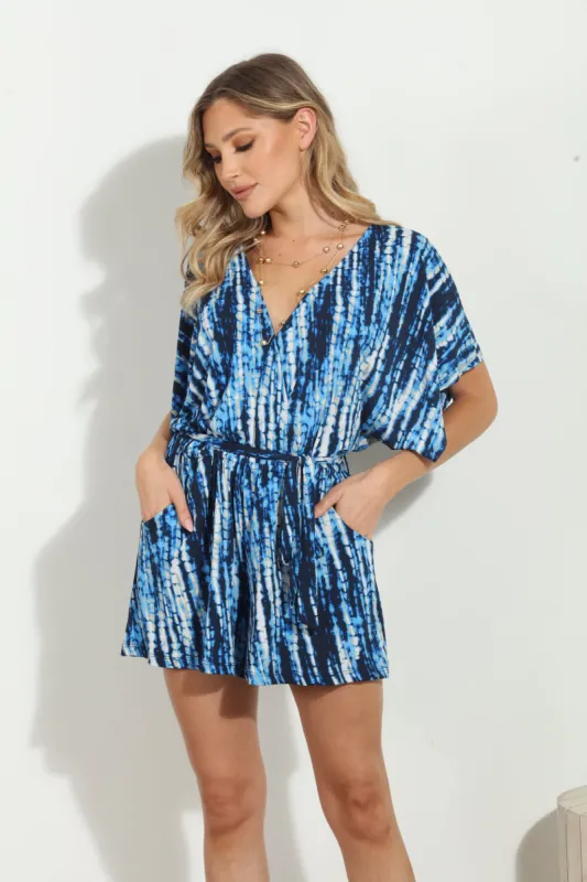 Ryleigh Stretch Short Sleeve Romper-FINAL SALE sold by Veronica M
