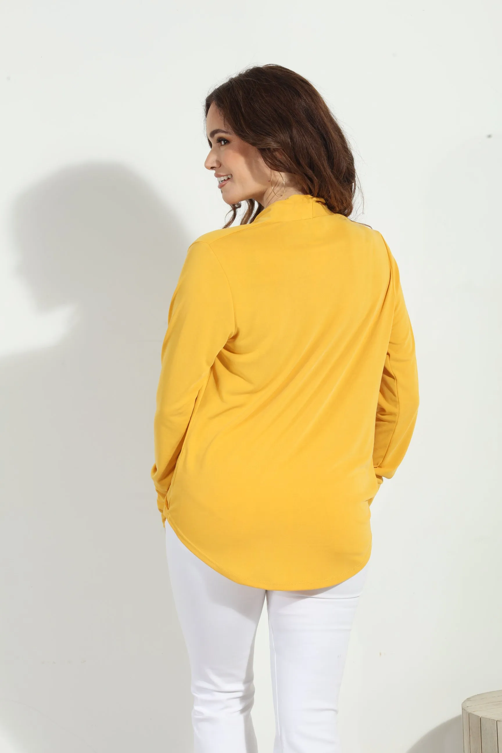 Mimosa Cupro Draped Surplice Top-FINAL SALE sold by Veronica M product image thumbnail 2