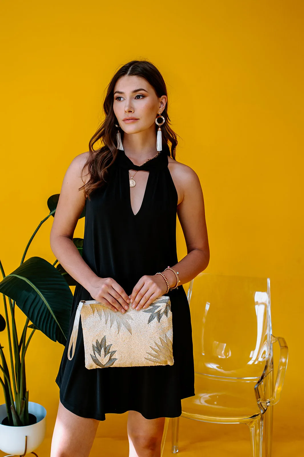 Black Stretch Swing Dress sold by Veronica M product image thumbnail 3