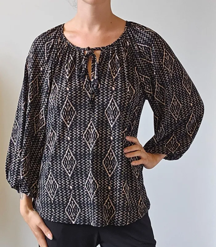 Laurin ITY Split Neck Top-FINAL SALE sold by Veronica M
