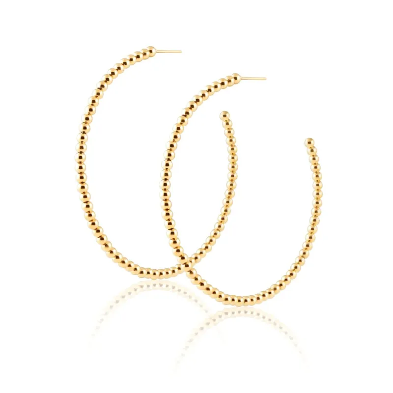 Sahira Chelsea Beaded Hoops sold by Veronica M