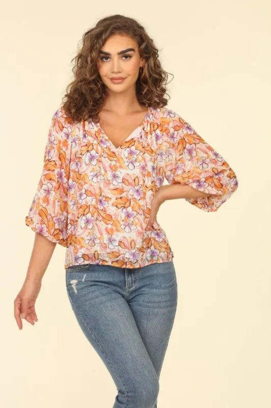 Jonnie Balloon Sleeve Blouse-FINAL SALE sold by Veronica M