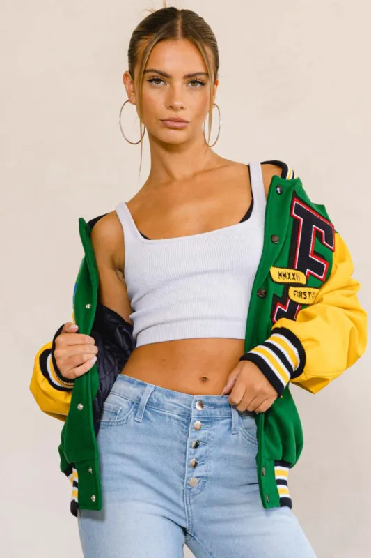 OUT OF THIS WORLD VARSITY JACKET sold by Vibrant