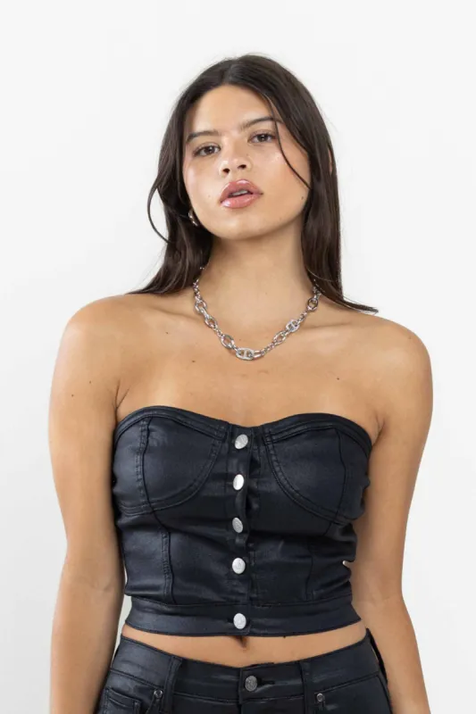 Coated Strap-less Top sold by Vibrant