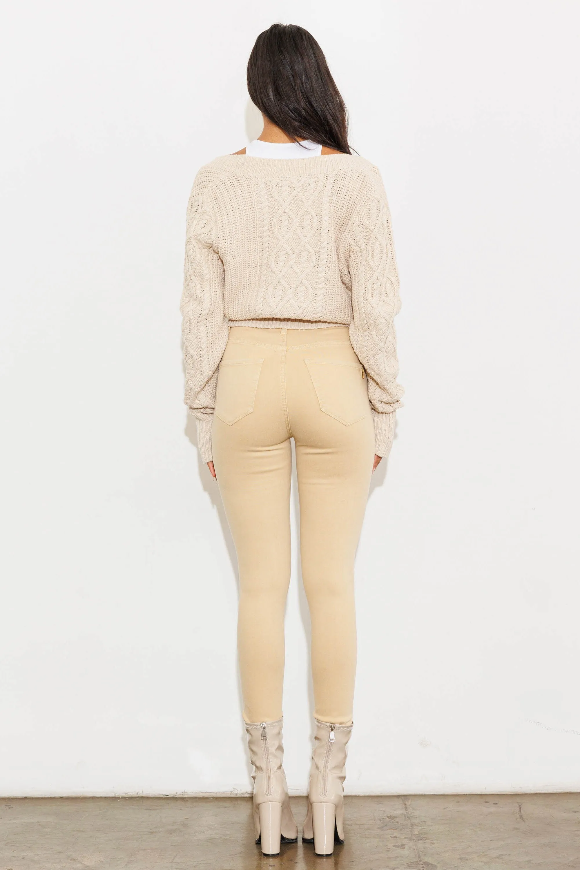 High Waisted New Berry Skinny Jeans sold by Vibrant product image thumbnail 5