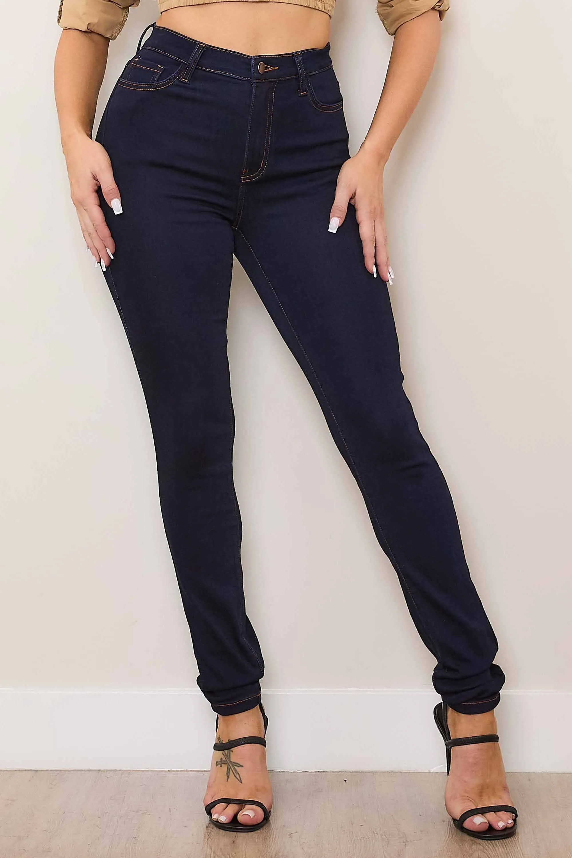 Indigo Everyday Skinny Jeans sold by Vibrant