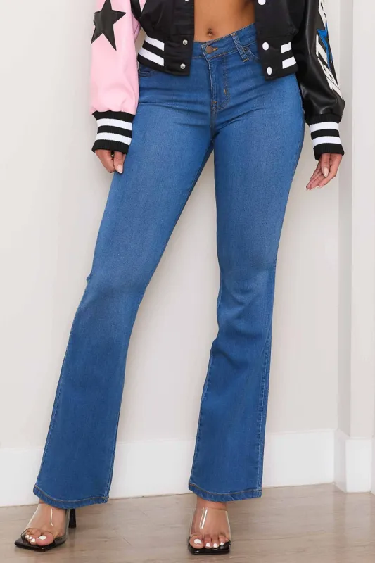 Low Rise Bootcut Jeans sold by Vibrant