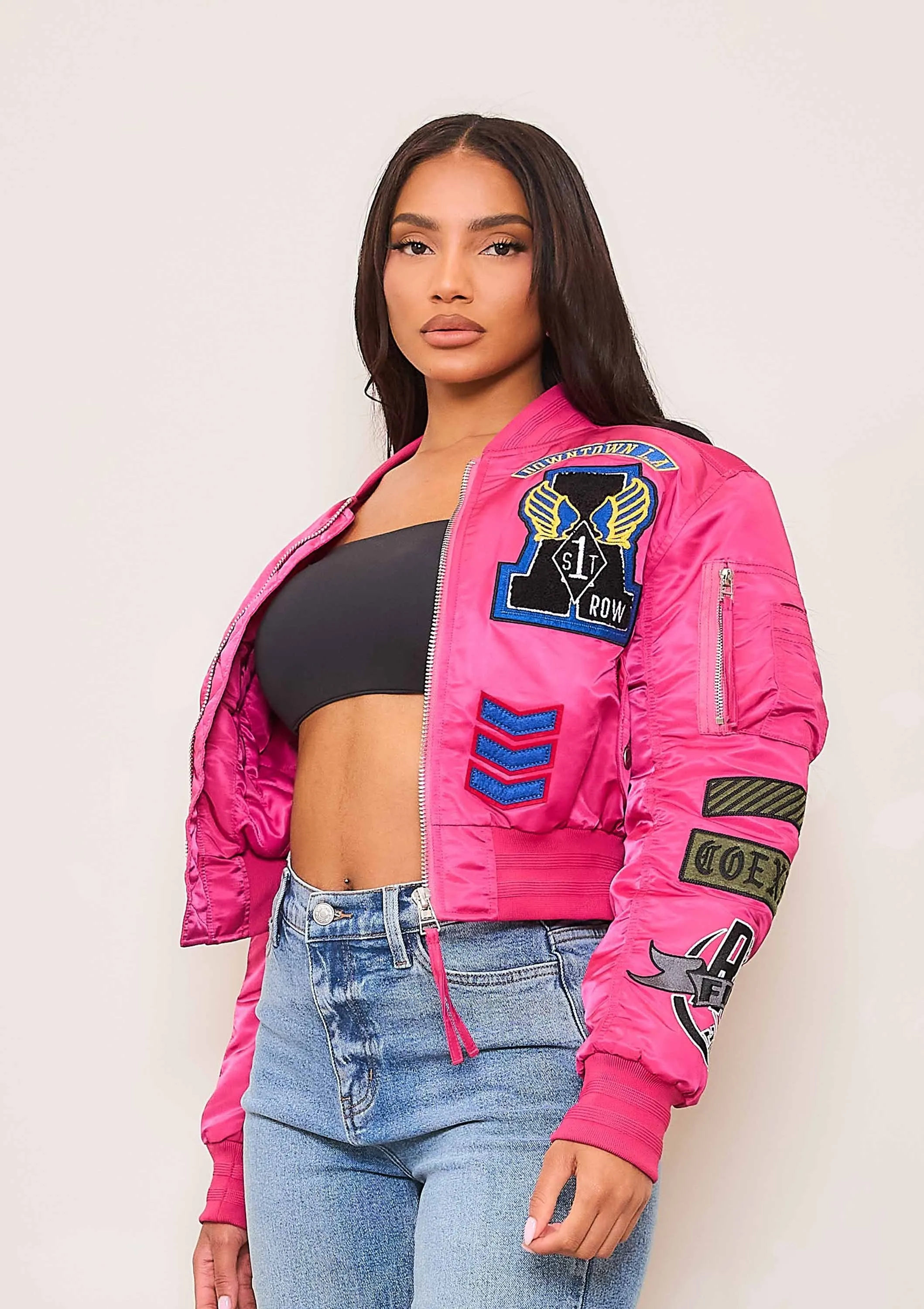 COEXIST MULTI PATCHES MA-1 JACKET sold by Vibrant product image thumbnail 2