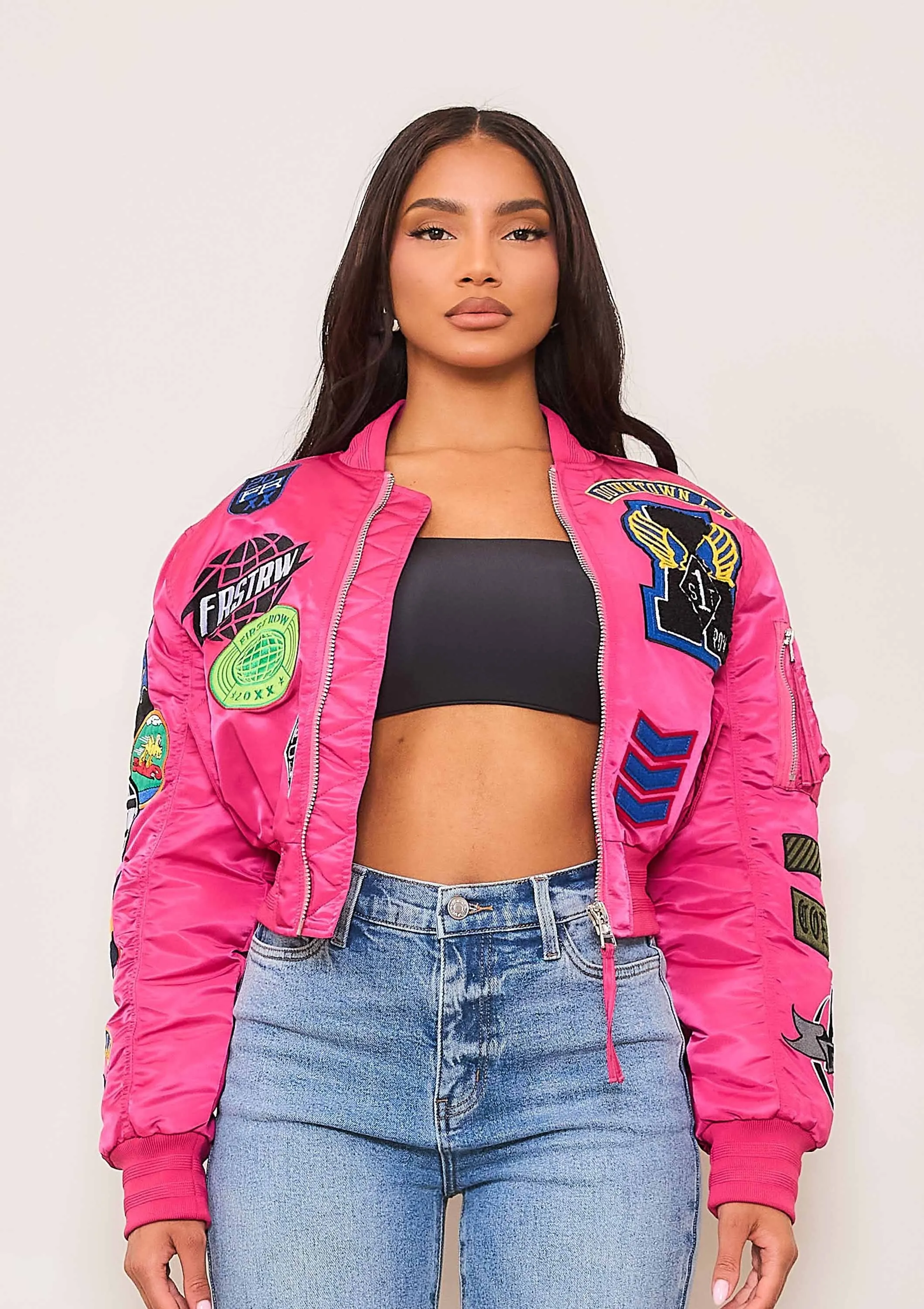 COEXIST MULTI PATCHES MA-1 JACKET sold by Vibrant