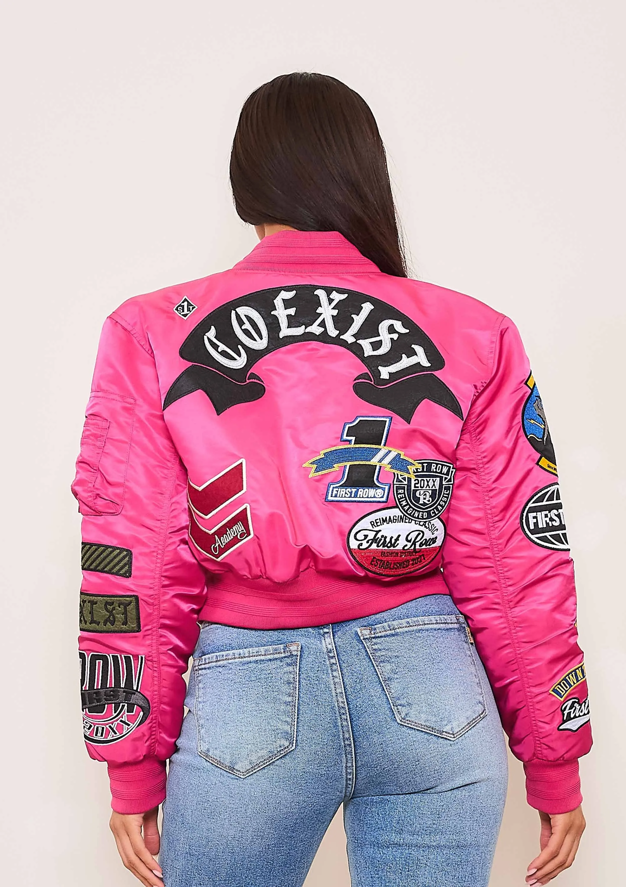 COEXIST MULTI PATCHES MA-1 JACKET sold by Vibrant product image thumbnail 4