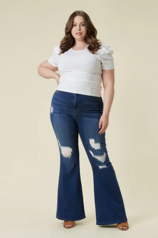 PLUS Lyzy Flare Jeans sold by Vibrant