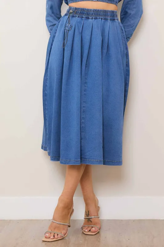 Elastic Waist Full Skirt sold by Vibrant