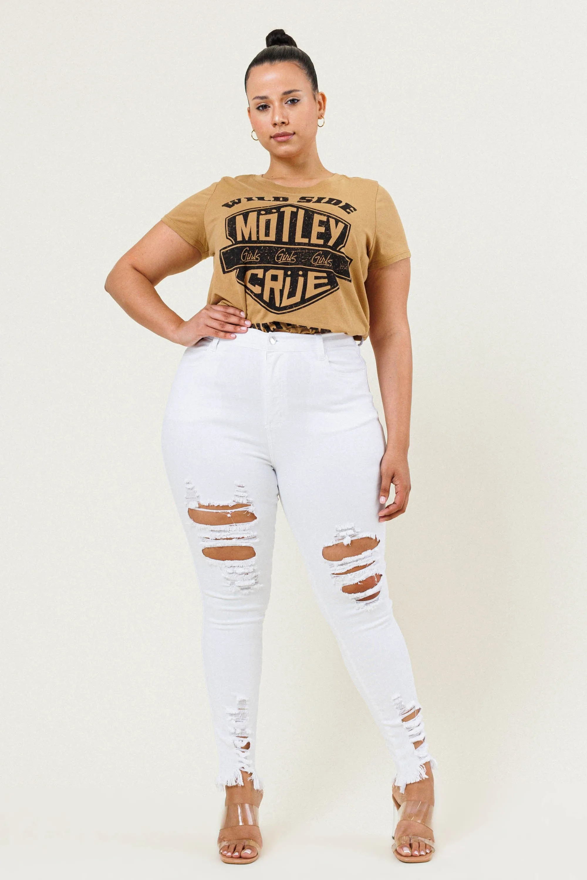 New PLUS Raw Edges Skinny Jeans sold by Vibrant