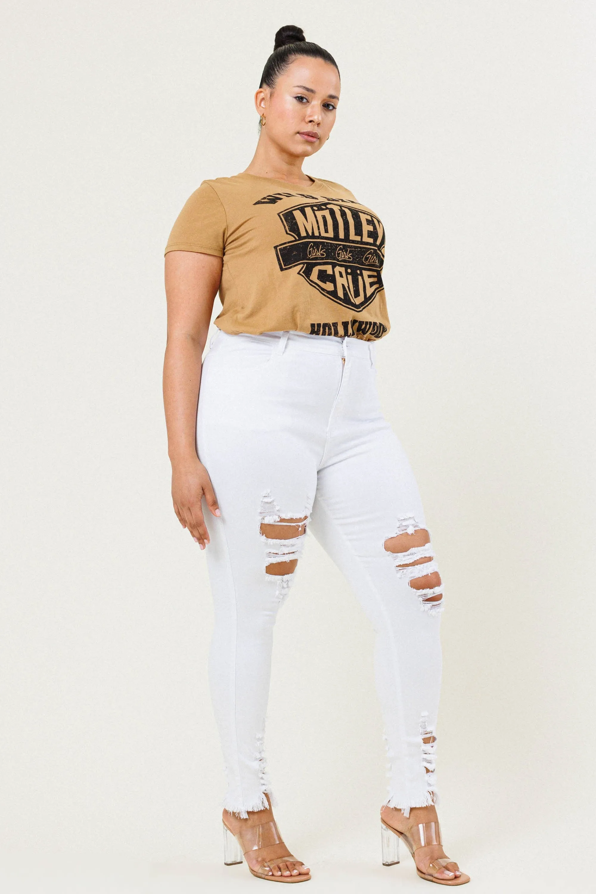 New PLUS Raw Edges Skinny Jeans sold by Vibrant product image thumbnail 2