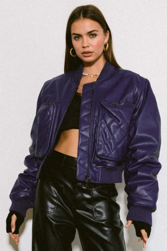 HALLOWEEN BIG SQUARE POCKETS BOMBER JACKET sold by Vibrant