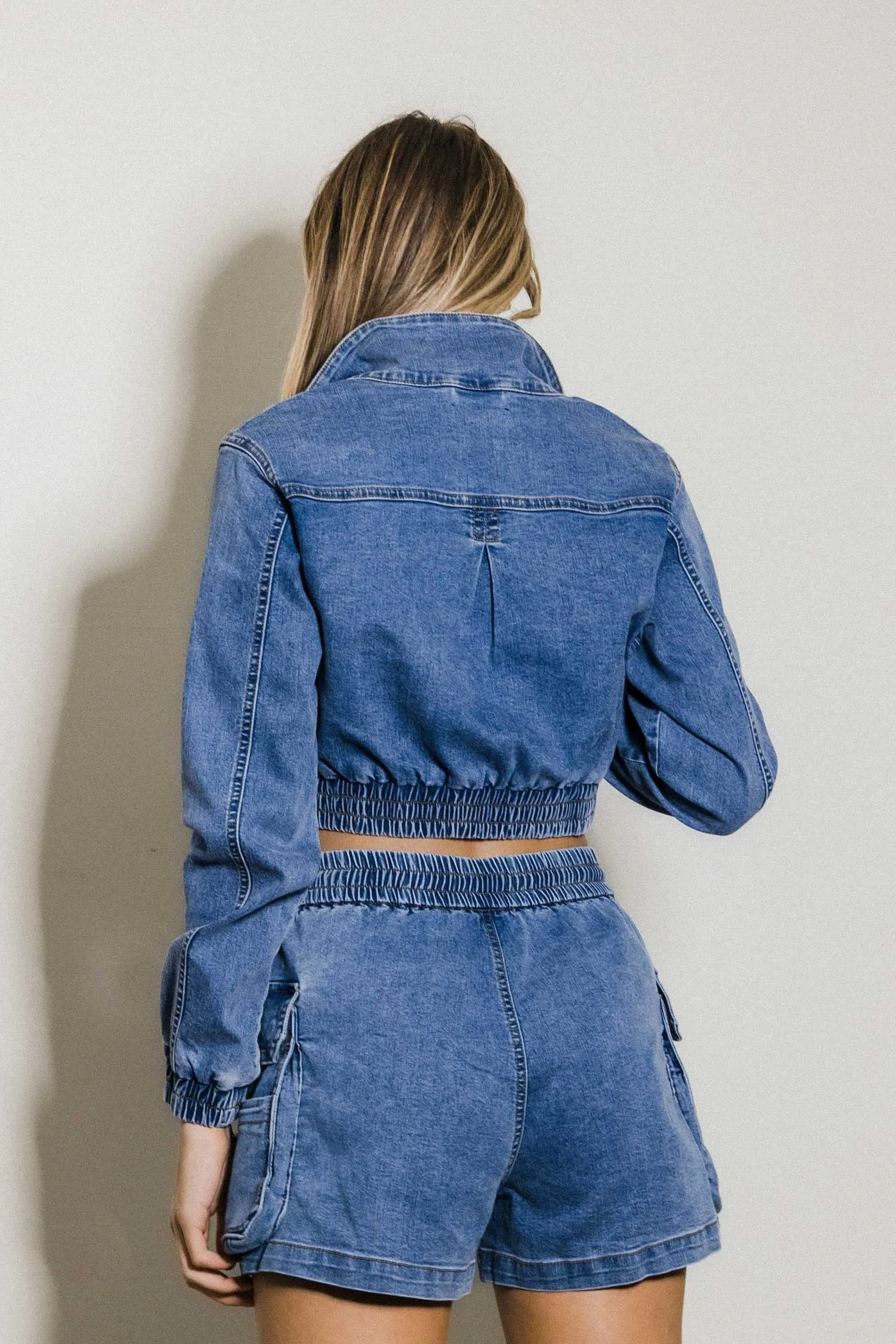 Blouson Denim Jacket sold by Vibrant product image thumbnail 3