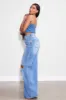 Front Cut Wide Leg Jeans sold by Vibrant