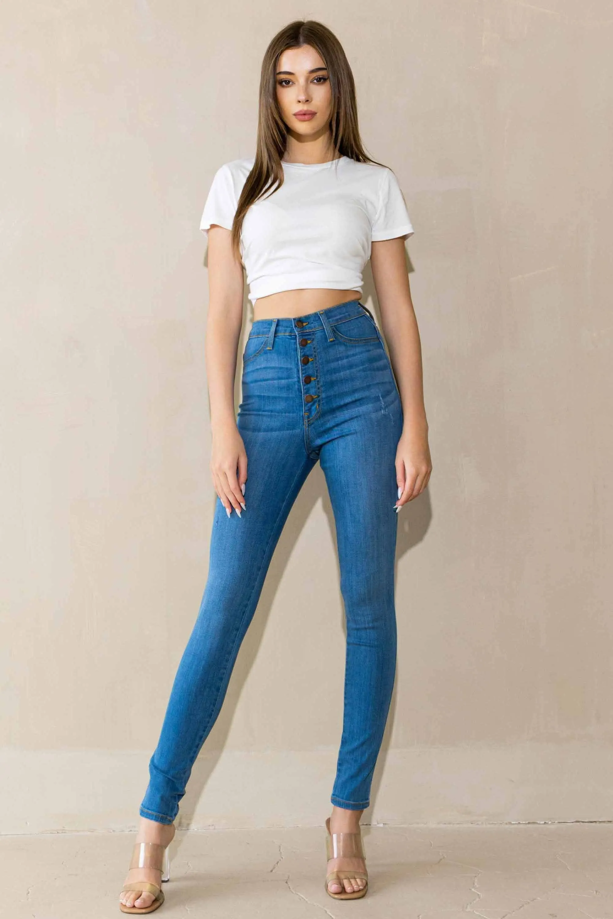 Zero Skinny Jeans sold by Vibrant