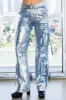 [XPT122] Metallic Wide leg Cargo Pants sold by Vibrant