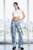 [XPT122] Metallic Wide leg Cargo Pants sold by Vibrant