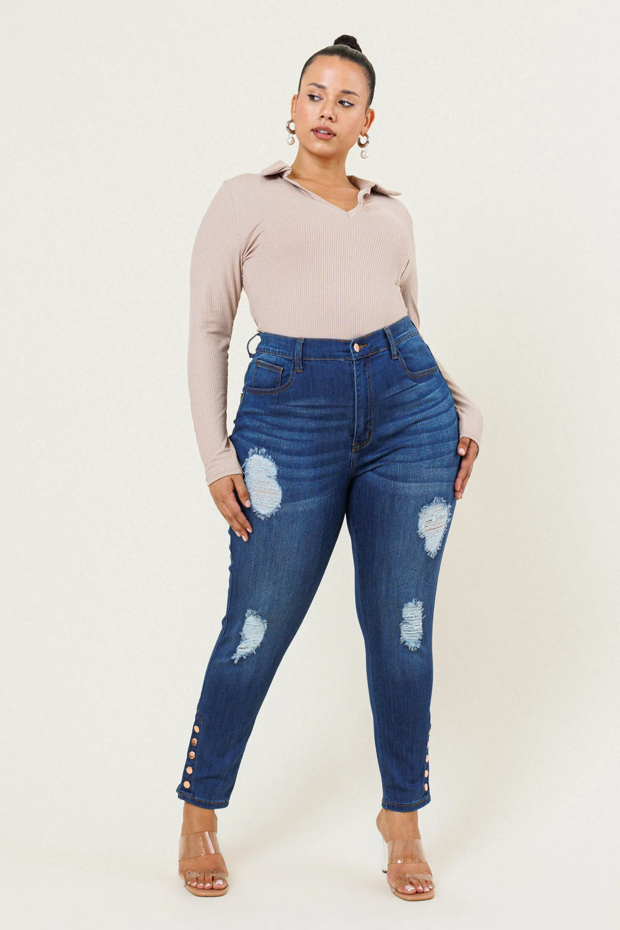 Plus Dress to Impress Skinny Jeans sold by Vibrant