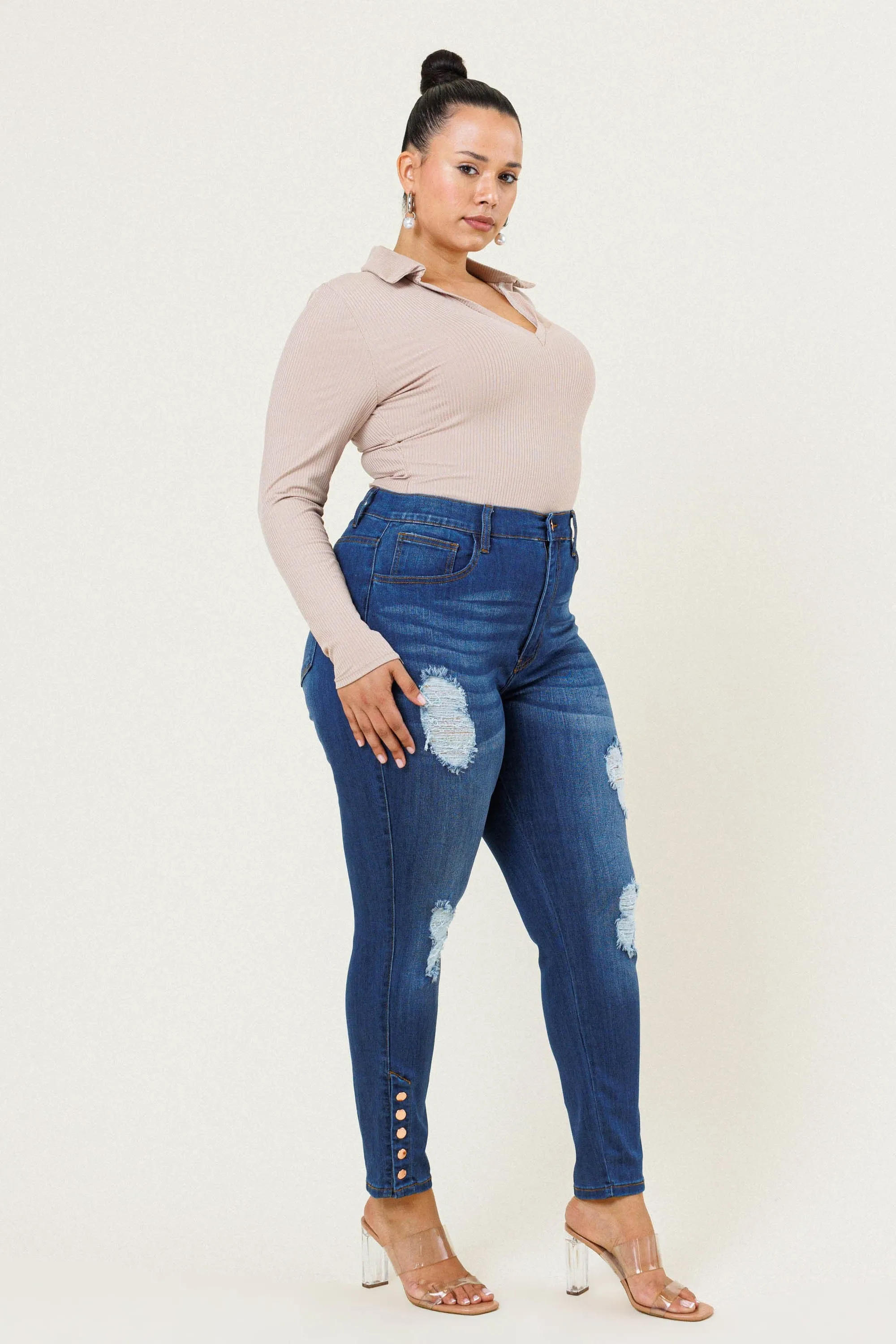 Plus Dress to Impress Skinny Jeans sold by Vibrant product image thumbnail 3