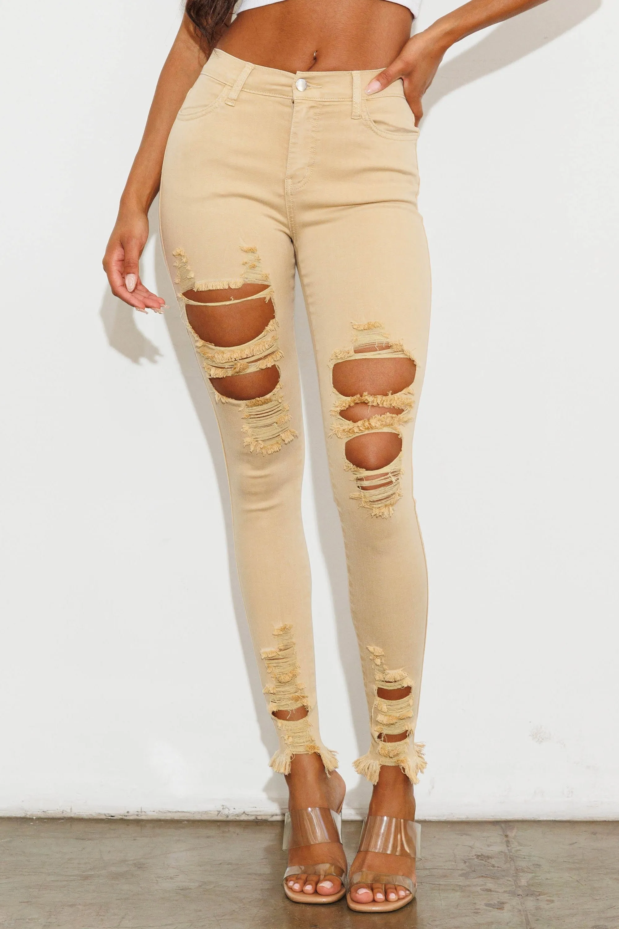 New Raw Edges Skinny Jeans sold by Vibrant product image thumbnail 4