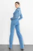 Stud Straight Fit Denim Jumpsuit sold by Vibrant