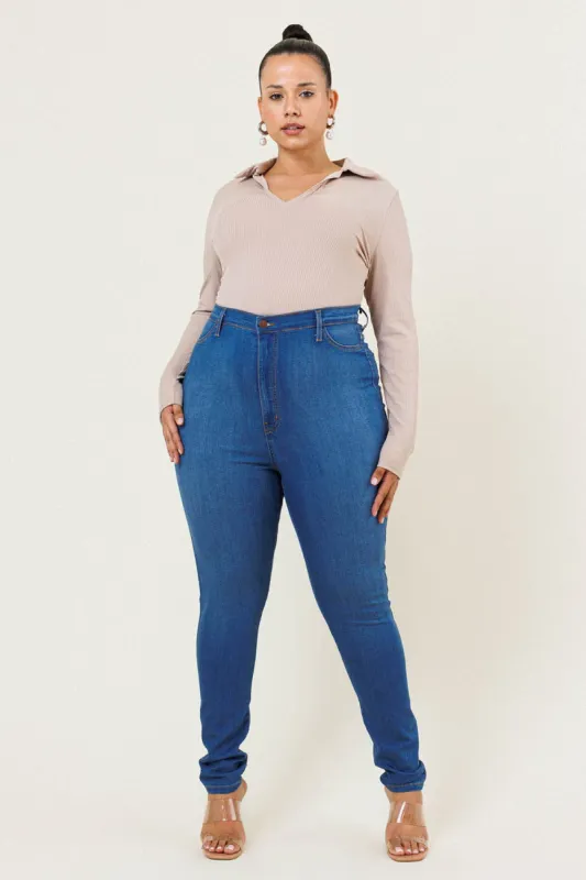 PLUS Vibrant Skinny Jeans sold by Vibrant