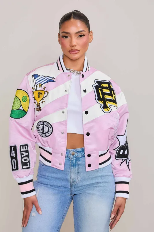 TENNIS VARSITY JACKET sold by Vibrant