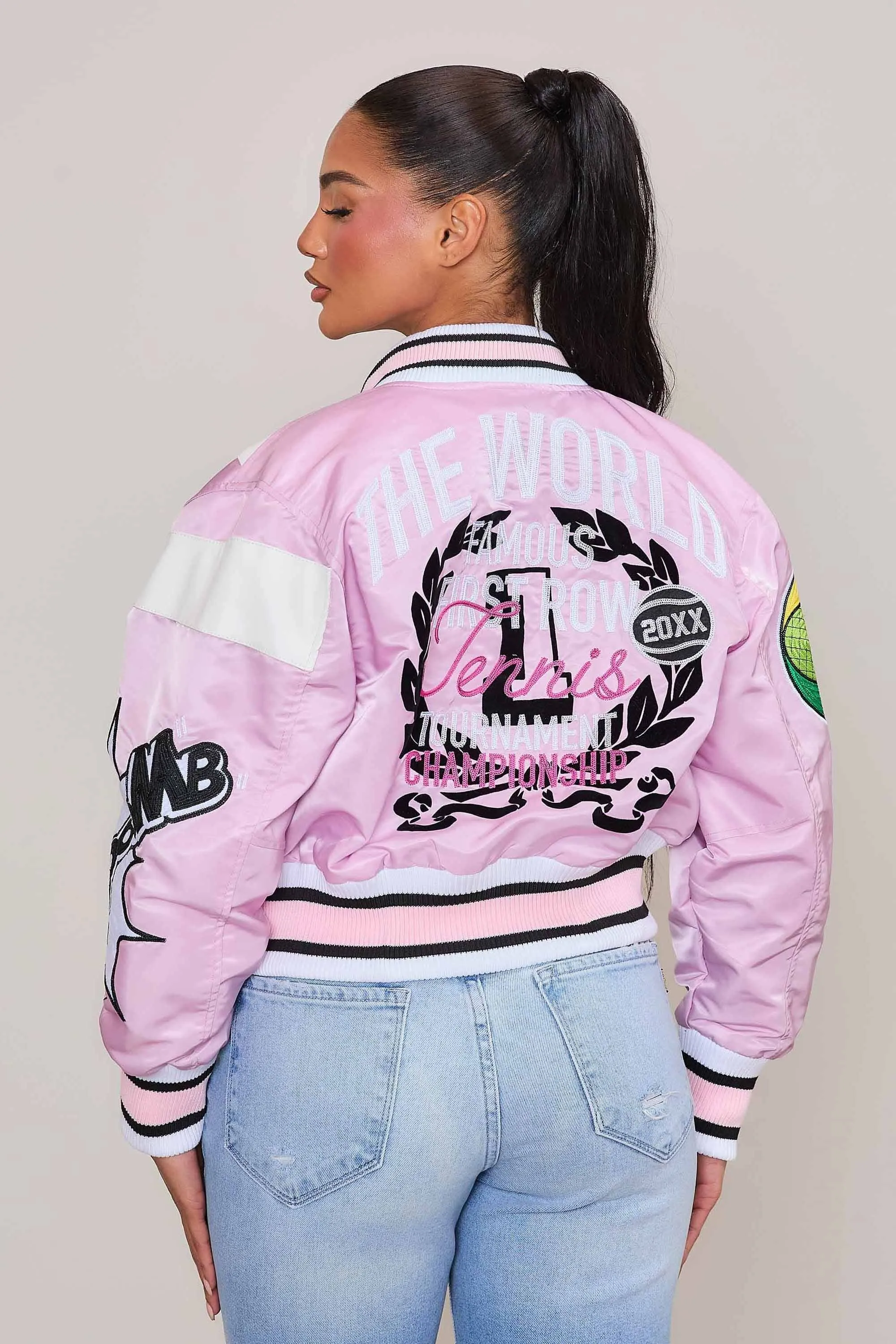 TENNIS VARSITY JACKET sold by Vibrant product image thumbnail 4