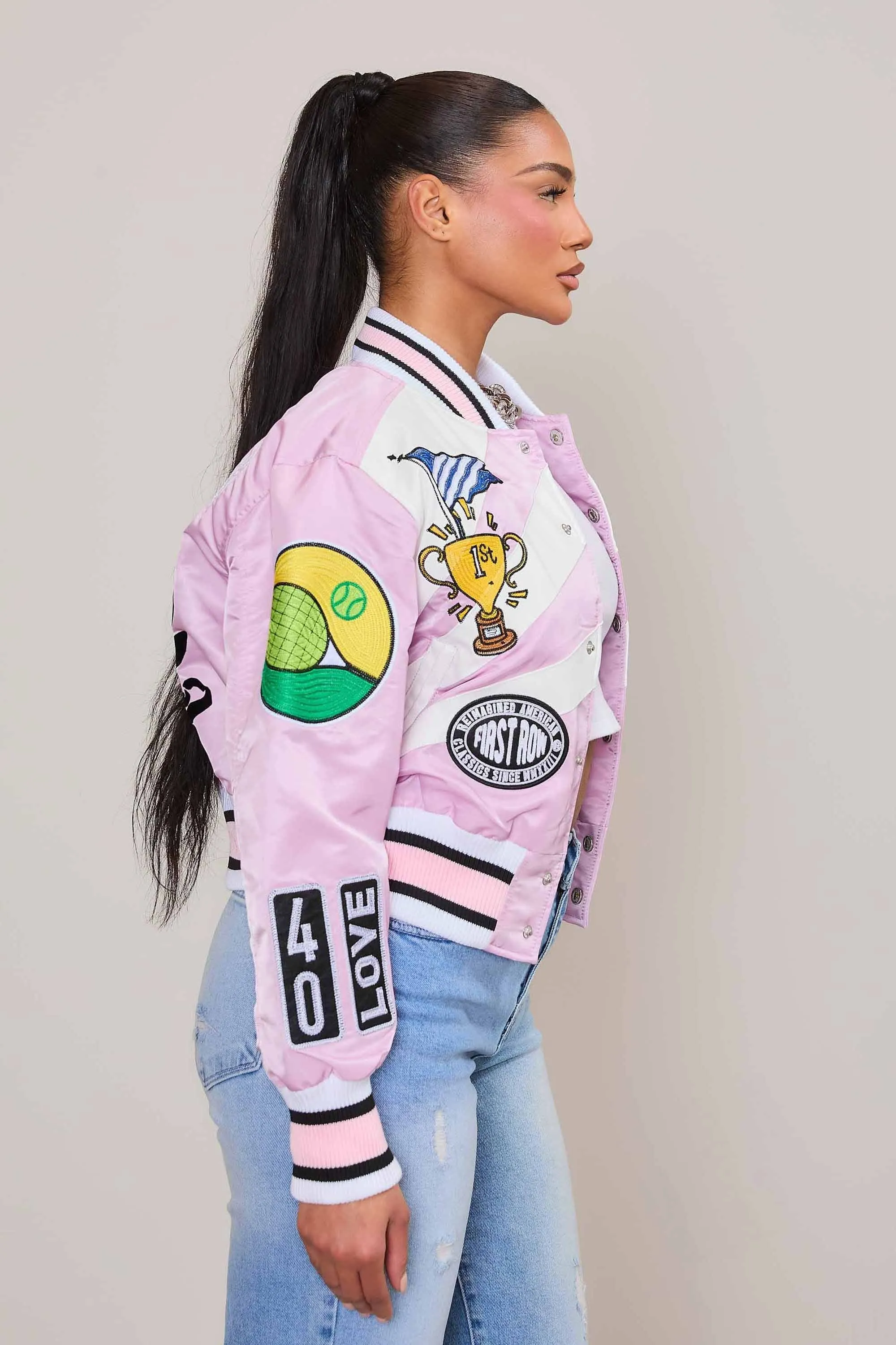 TENNIS VARSITY JACKET sold by Vibrant product image thumbnail 2