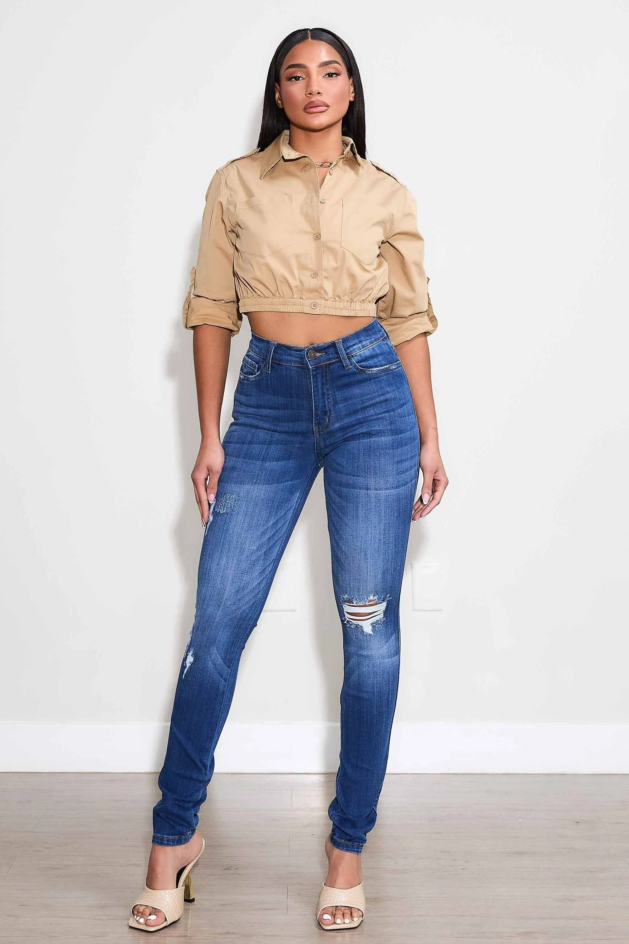 Skin Like Stretch Skinny Jeans sold by Vibrant product image thumbnail 4