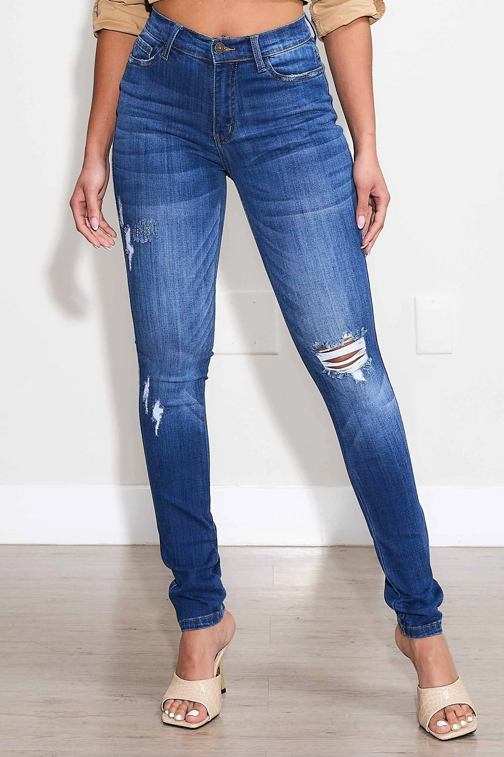 Skin Like Stretch Skinny Jeans sold by Vibrant