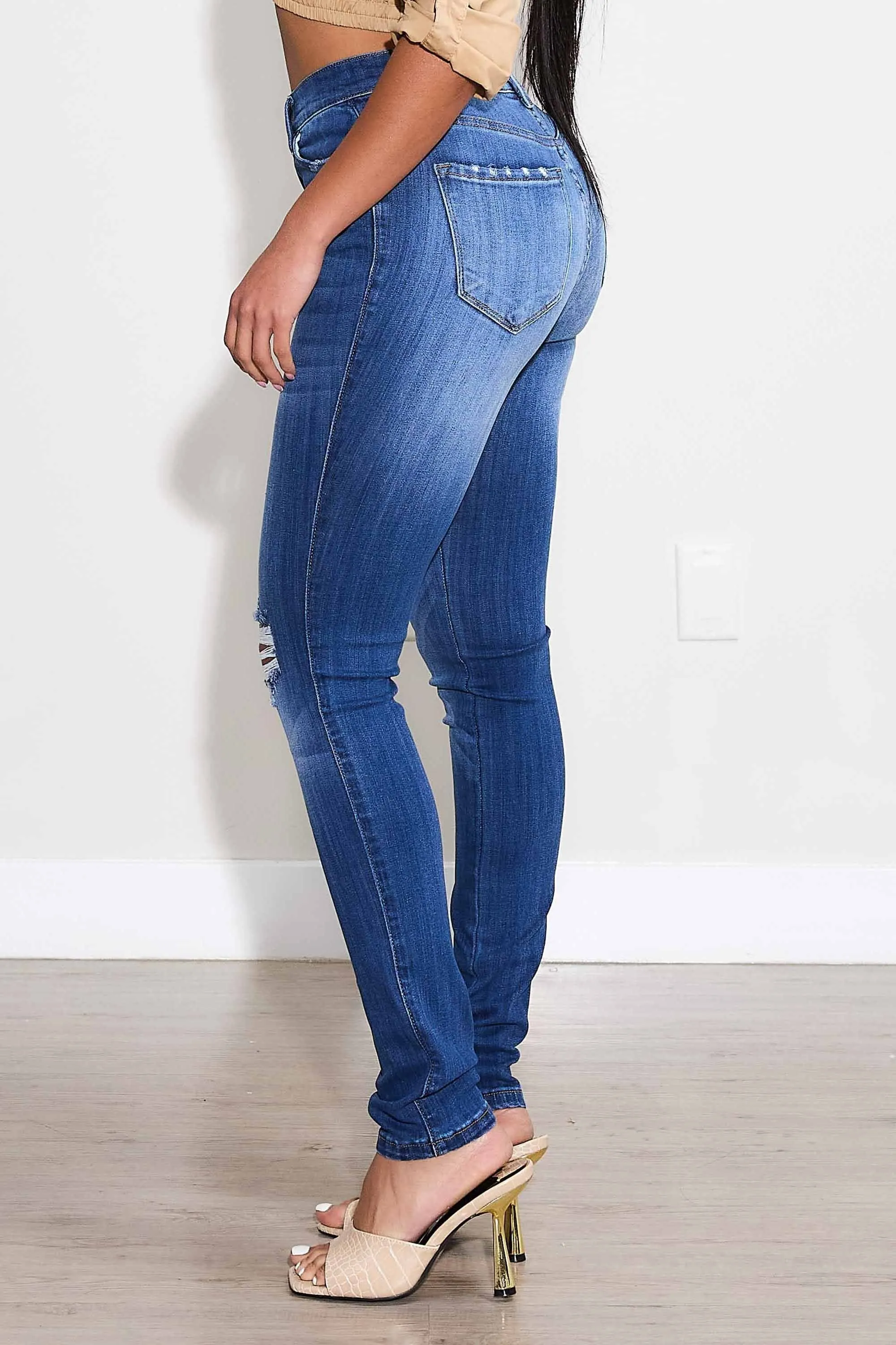 Skin Like Stretch Skinny Jeans sold by Vibrant product image thumbnail 2