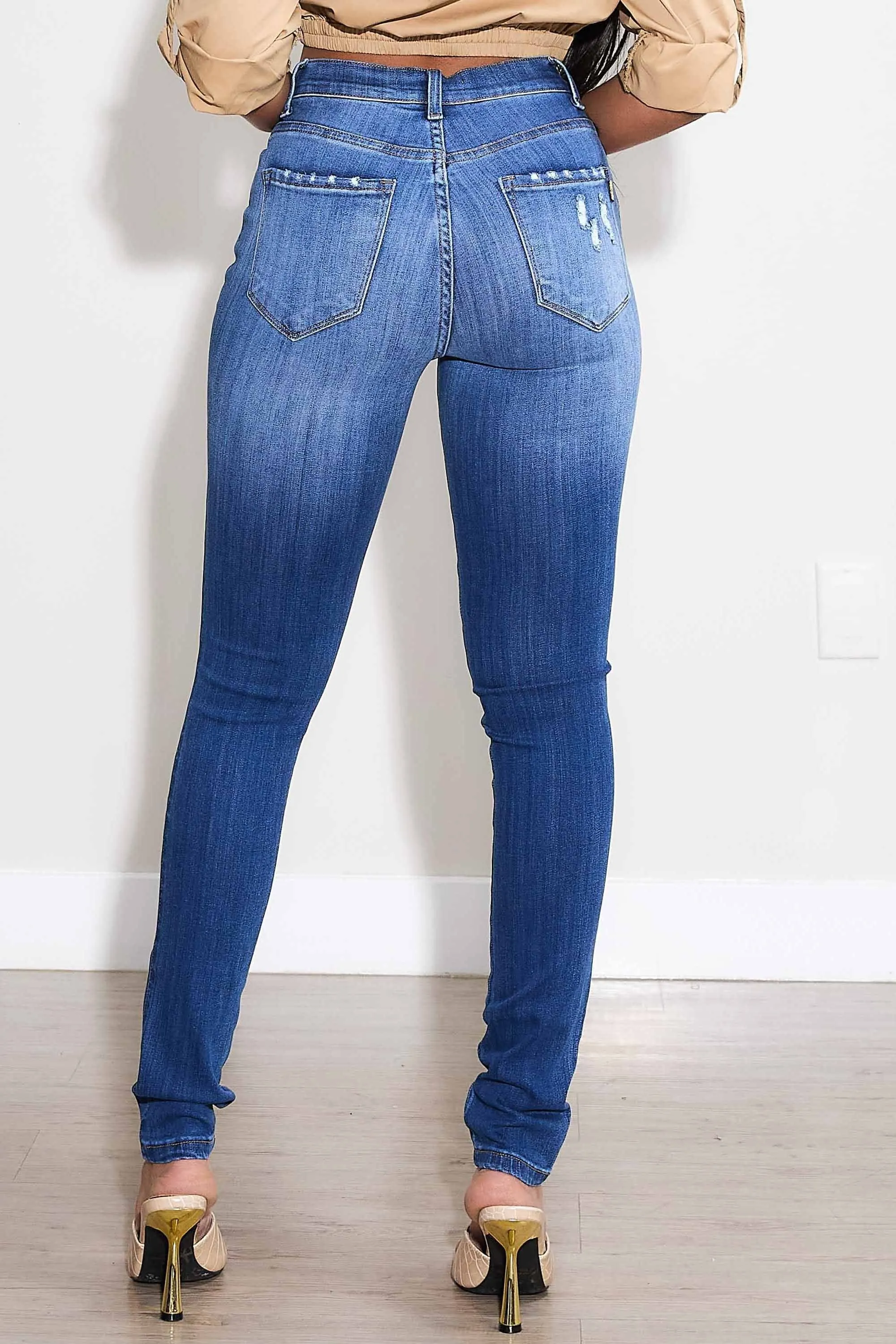 Skin Like Stretch Skinny Jeans sold by Vibrant product image thumbnail 3
