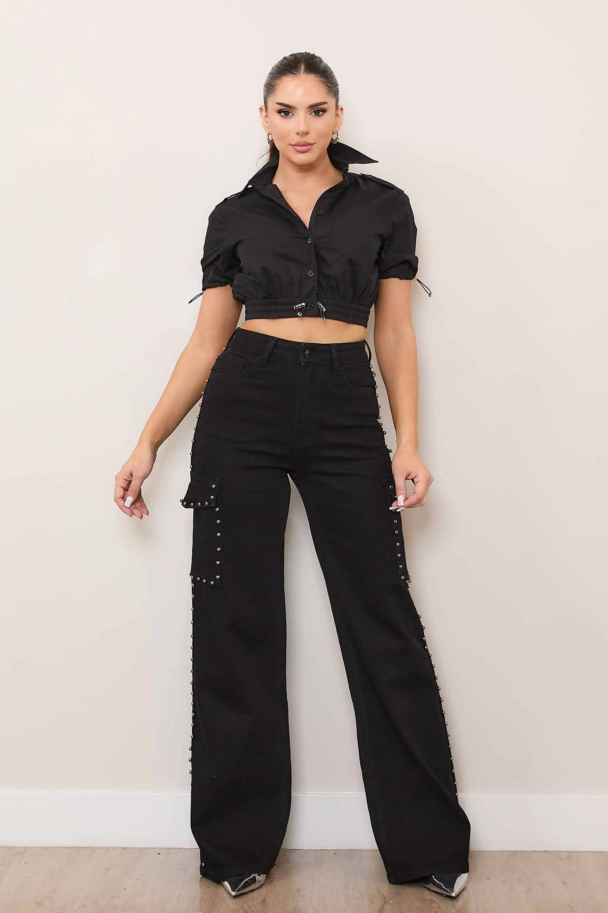 Short Sleeve Woven Shirts sold by Vibrant product image thumbnail 4