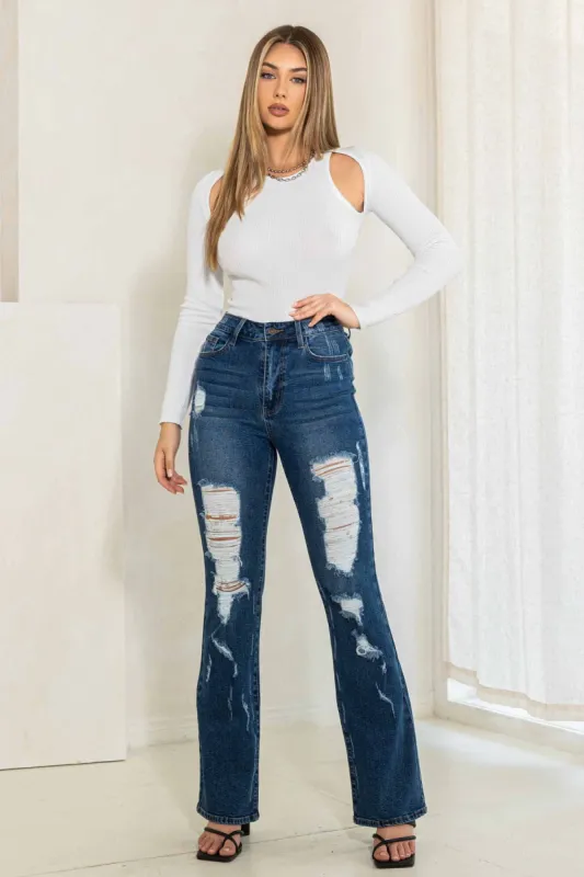 Do It Right Bootcut Jeans sold by Vibrant