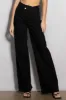 High Rise Crossed Waist Wide Jeans sold by Vibrant