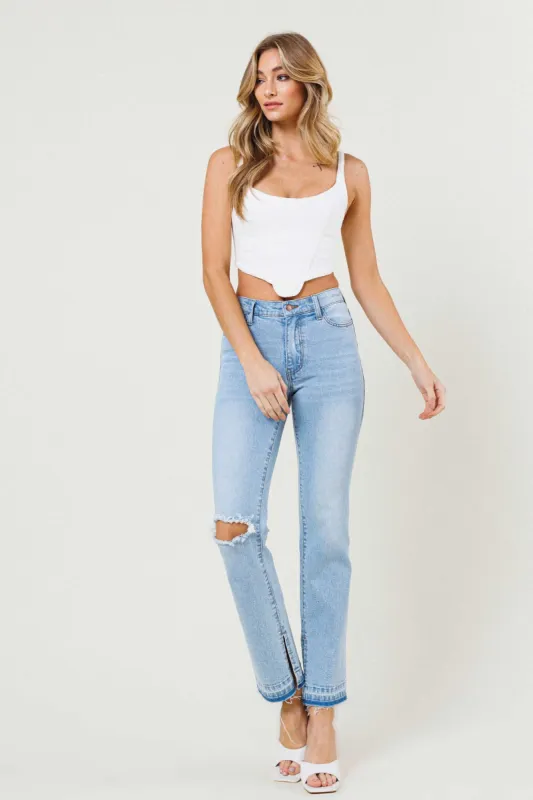 Blazed Straight Jeans sold by Vibrant