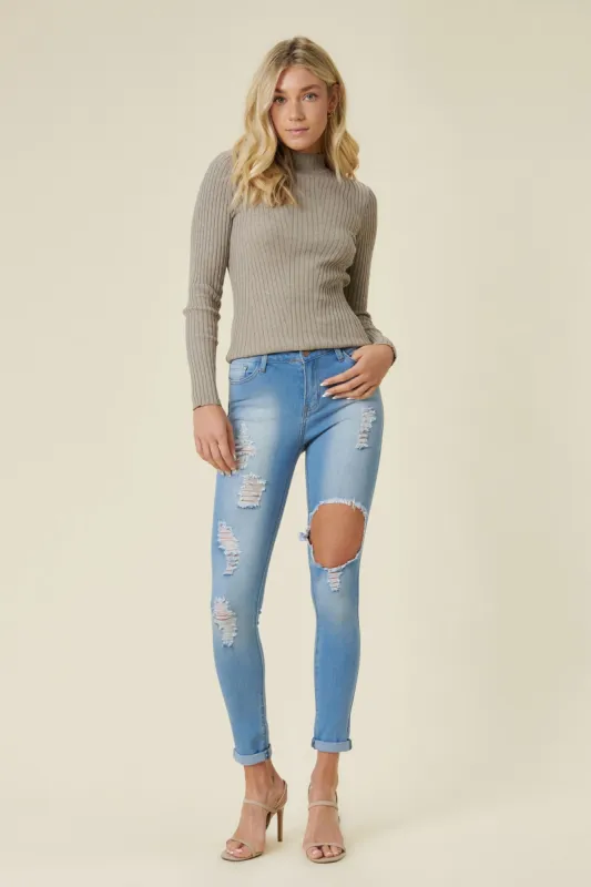 New Freebird Destroyed Skinny Jeans sold by Vibrant
