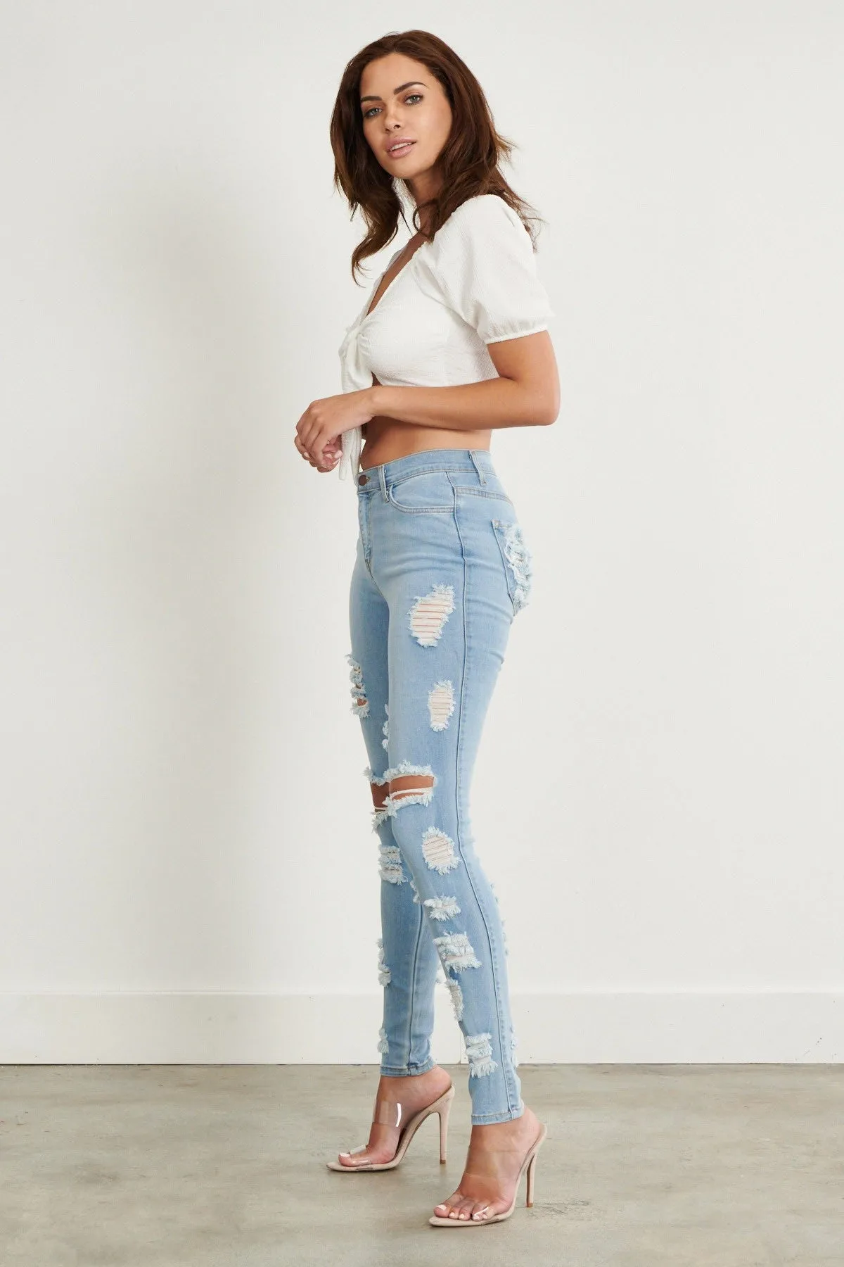 Falling for me Skinny Jeans sold by Vibrant product image thumbnail 2