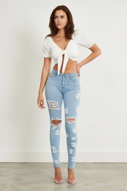 Falling for me Skinny Jeans sold by Vibrant