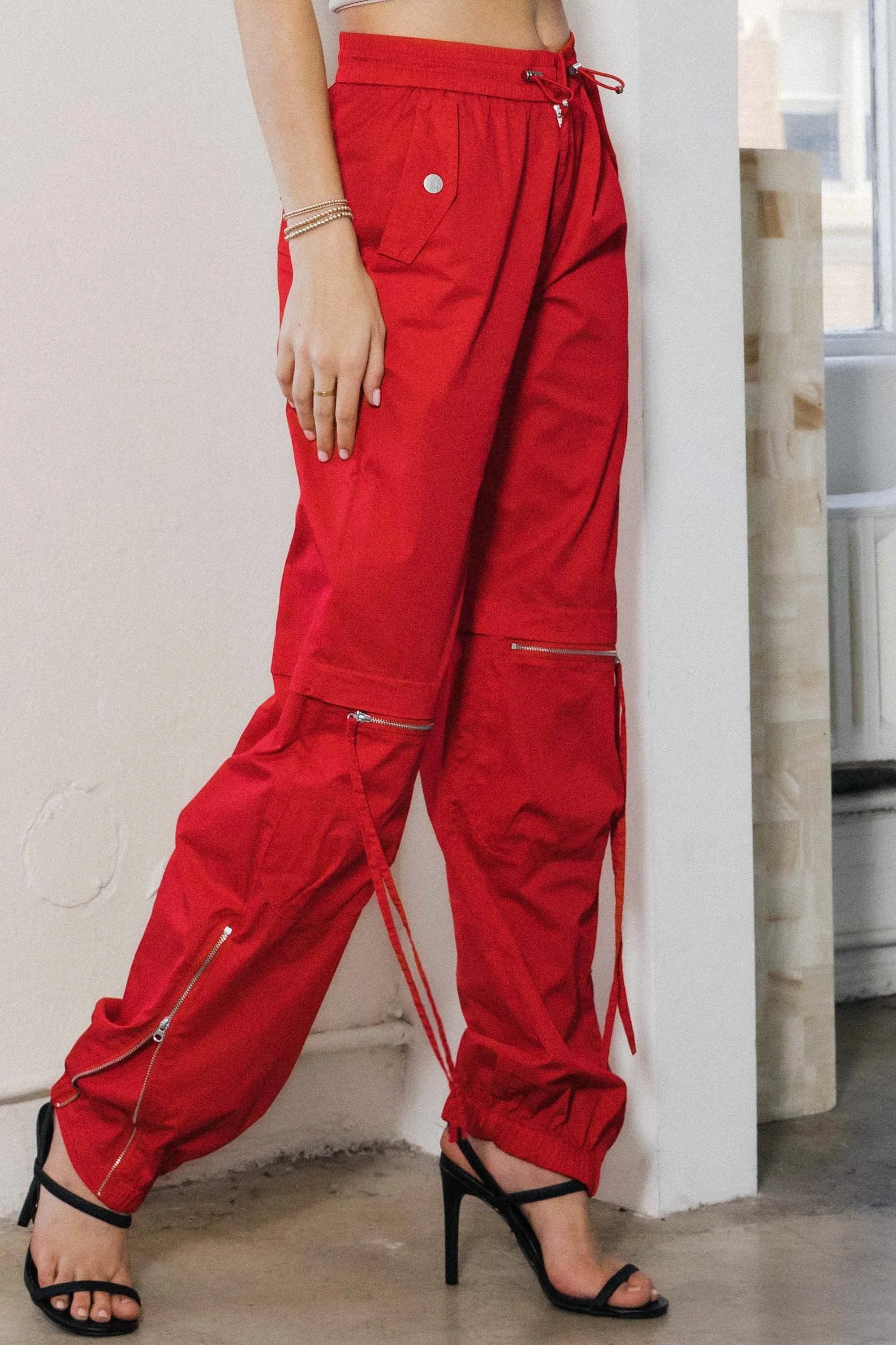 Elastic Waist Band Baggy Cargo Pants sold by Vibrant product image thumbnail 2