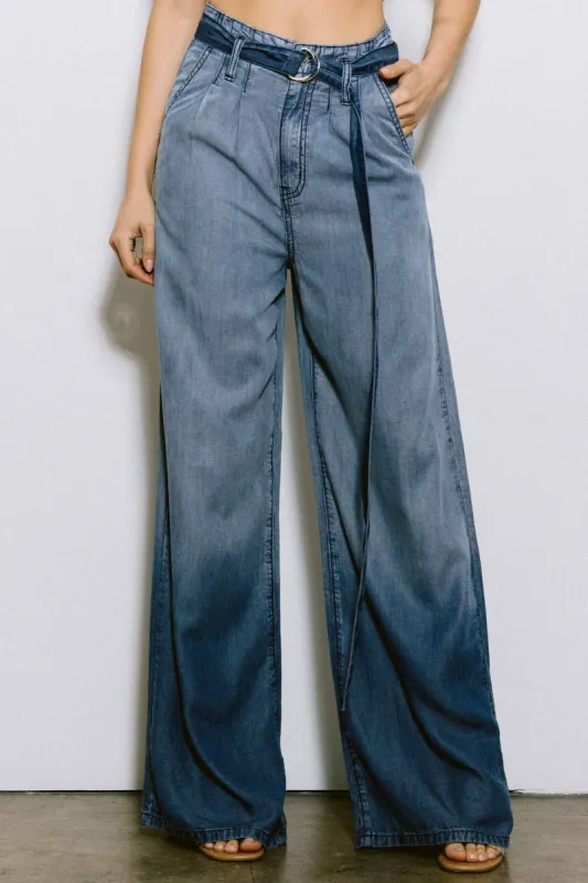 Belted Tencel Wide Pants sold by Vibrant