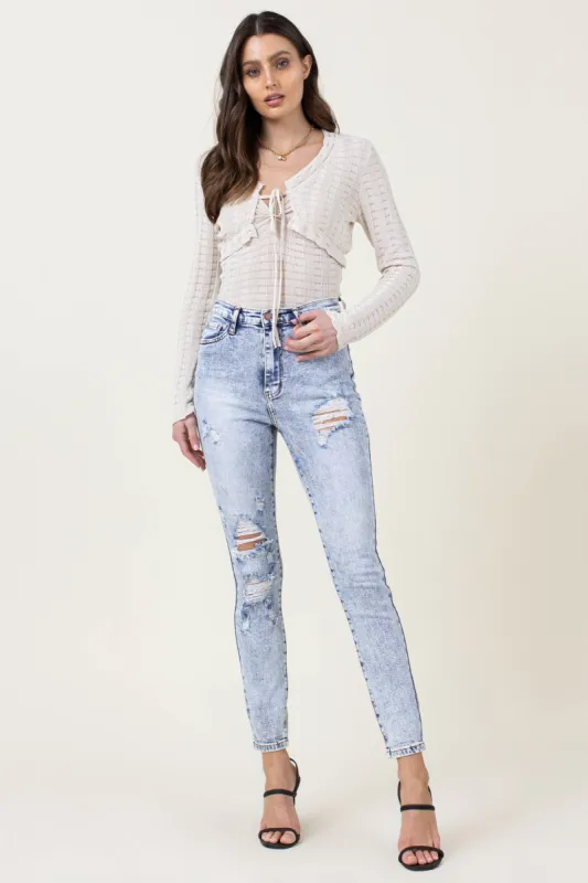 Timeless Acid Skinny Jeans made by Vibrant