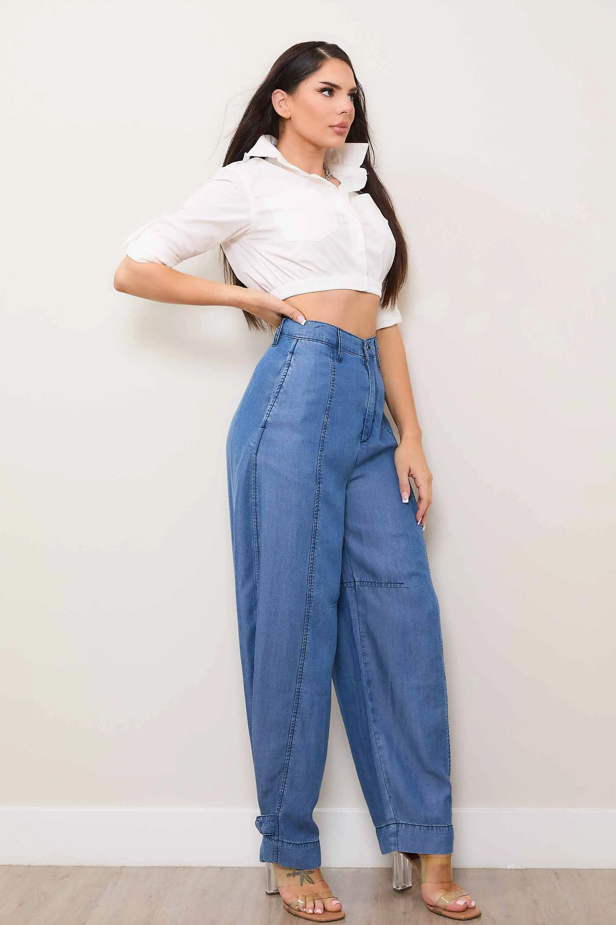 TENCEL™ fibers Wide Fit With Adjustable Opening Pants sold by Vibrant product image thumbnail 5