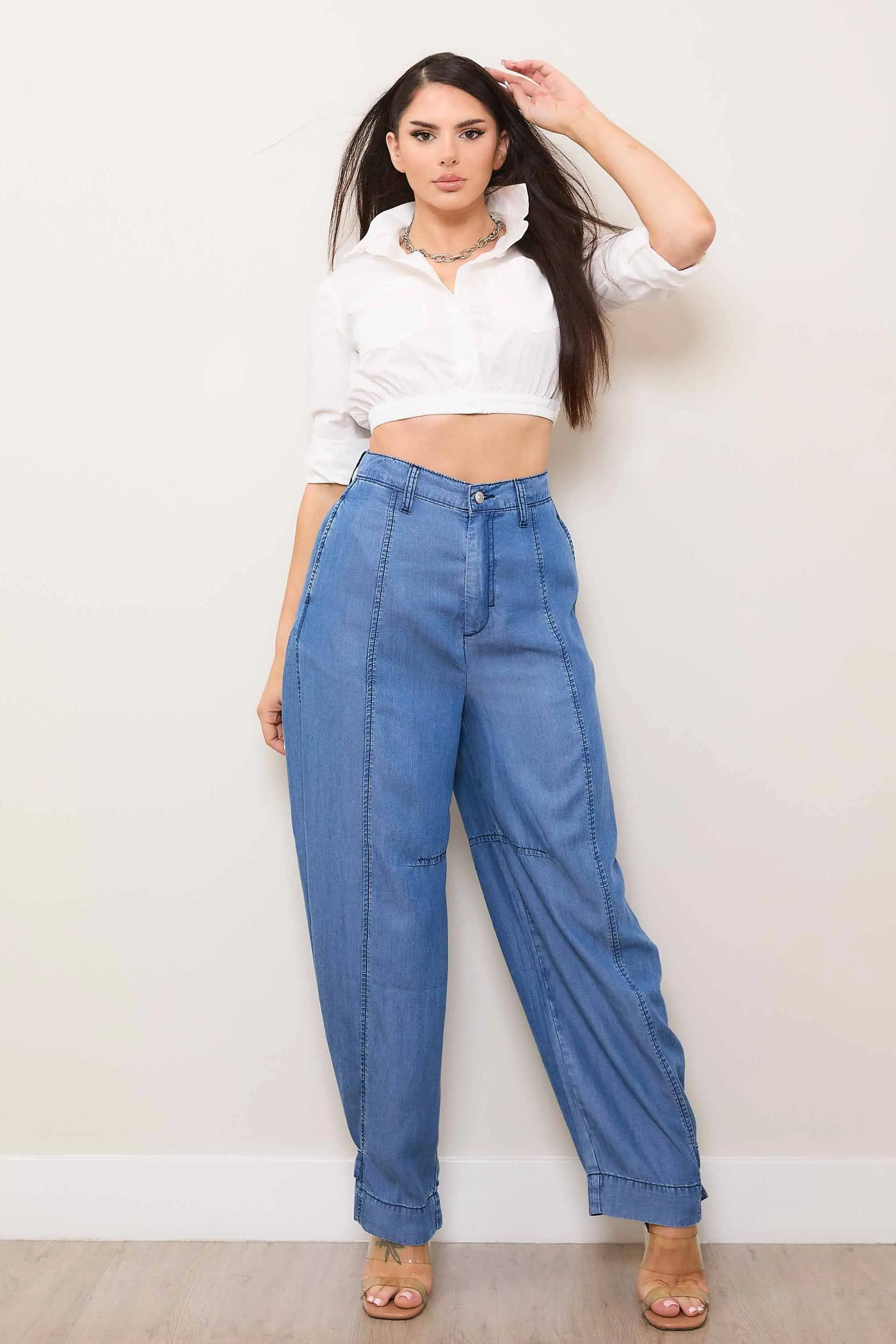 TENCEL™ fibers Wide Fit With Adjustable Opening Pants sold by Vibrant product image thumbnail 4