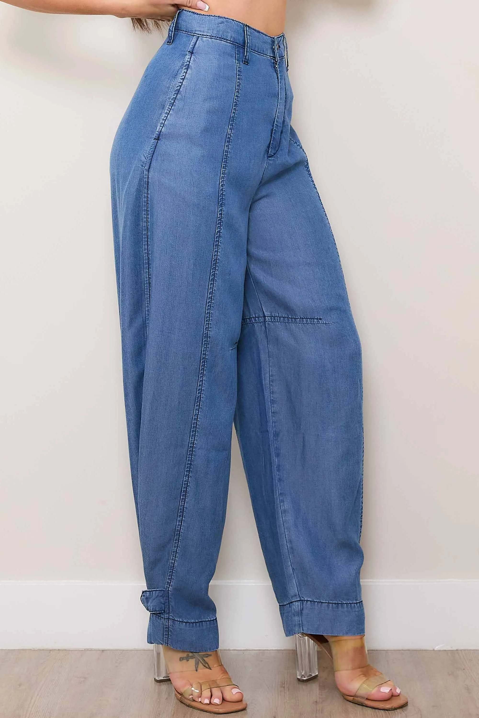 TENCEL™ fibers Wide Fit With Adjustable Opening Pants sold by Vibrant product image thumbnail 2