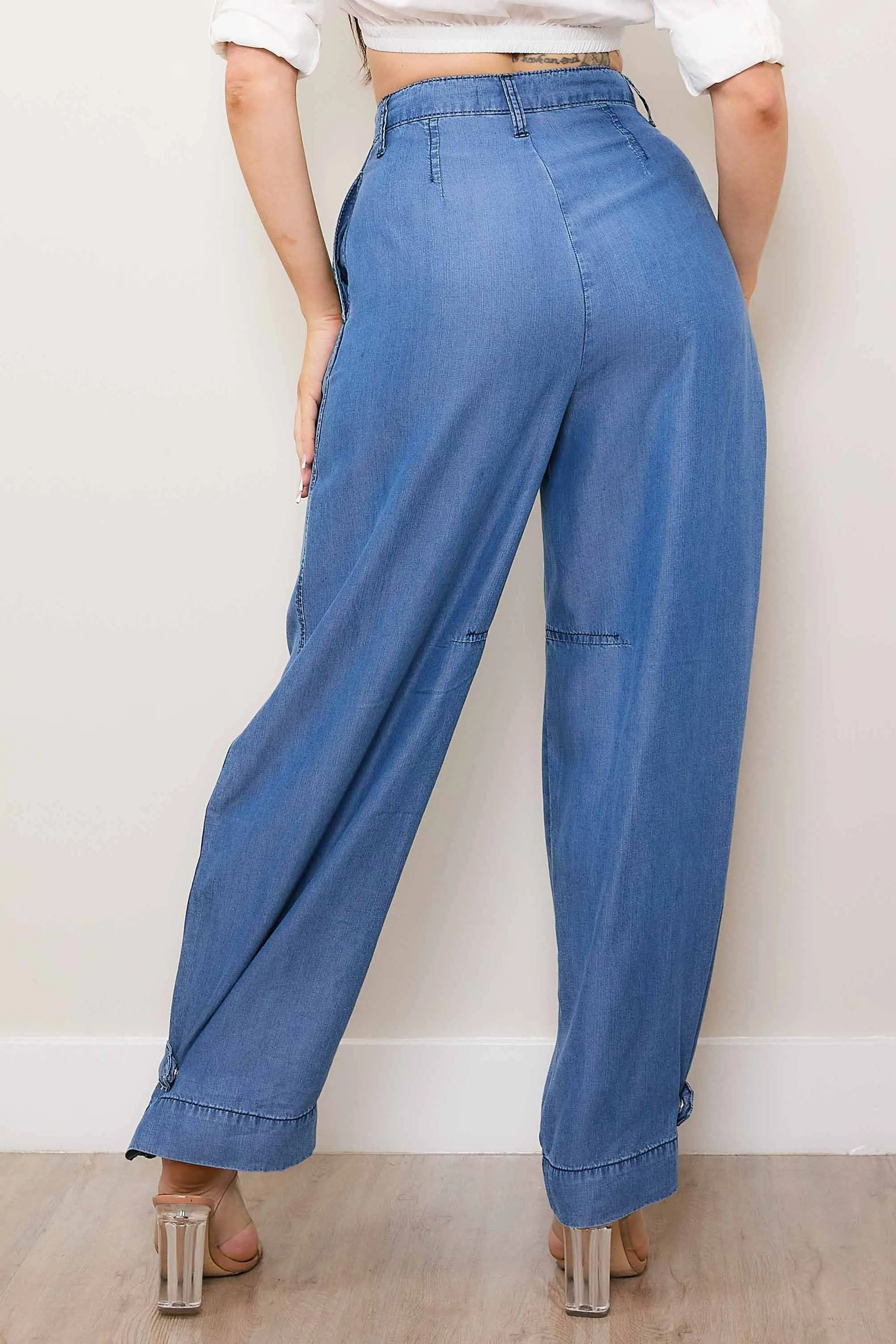 TENCEL™ fibers Wide Fit With Adjustable Opening Pants sold by Vibrant product image thumbnail 3